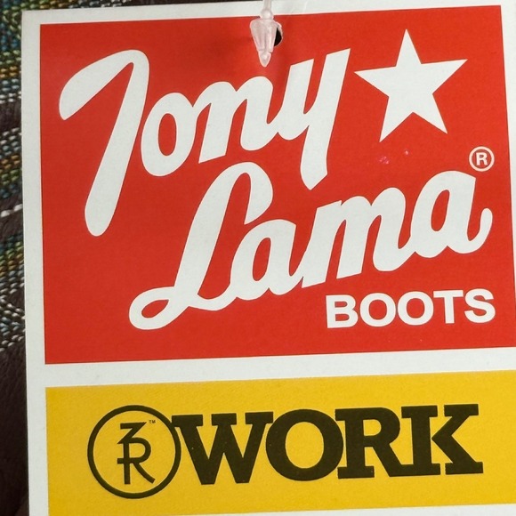 Tony Lama Work Men's Brown Leather Waterproof Steel Toe 3R Work Boots Sz 9D NWOB - Picture 13 of 14